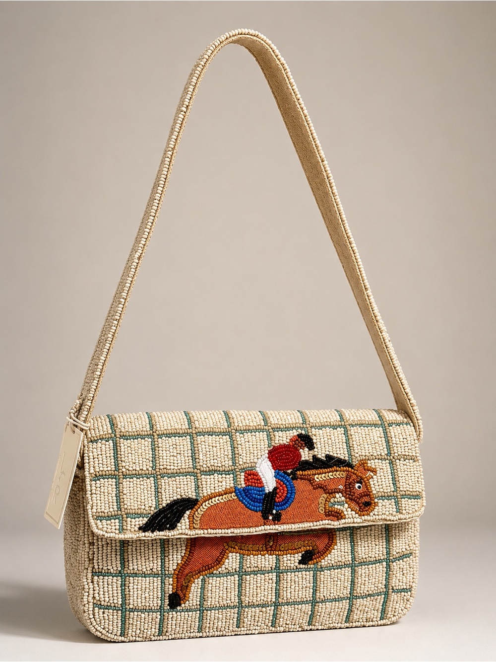 Equestrian/Horse Beaded Shoulder